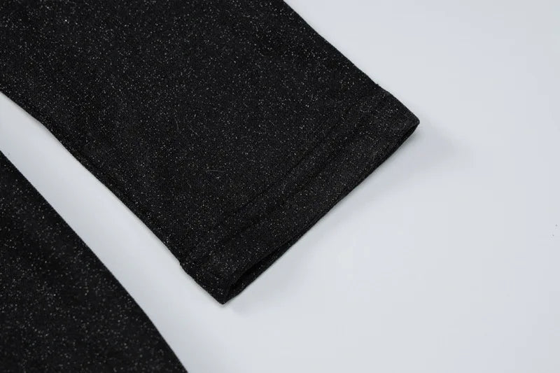 שמלת מקסי נצנצים בעיטור שסע קשירות בגב פתוח - Leila