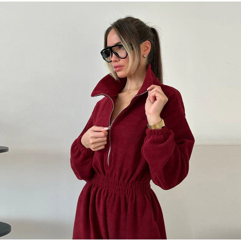 סרבל חורפי רוכסן קדמי - Frances