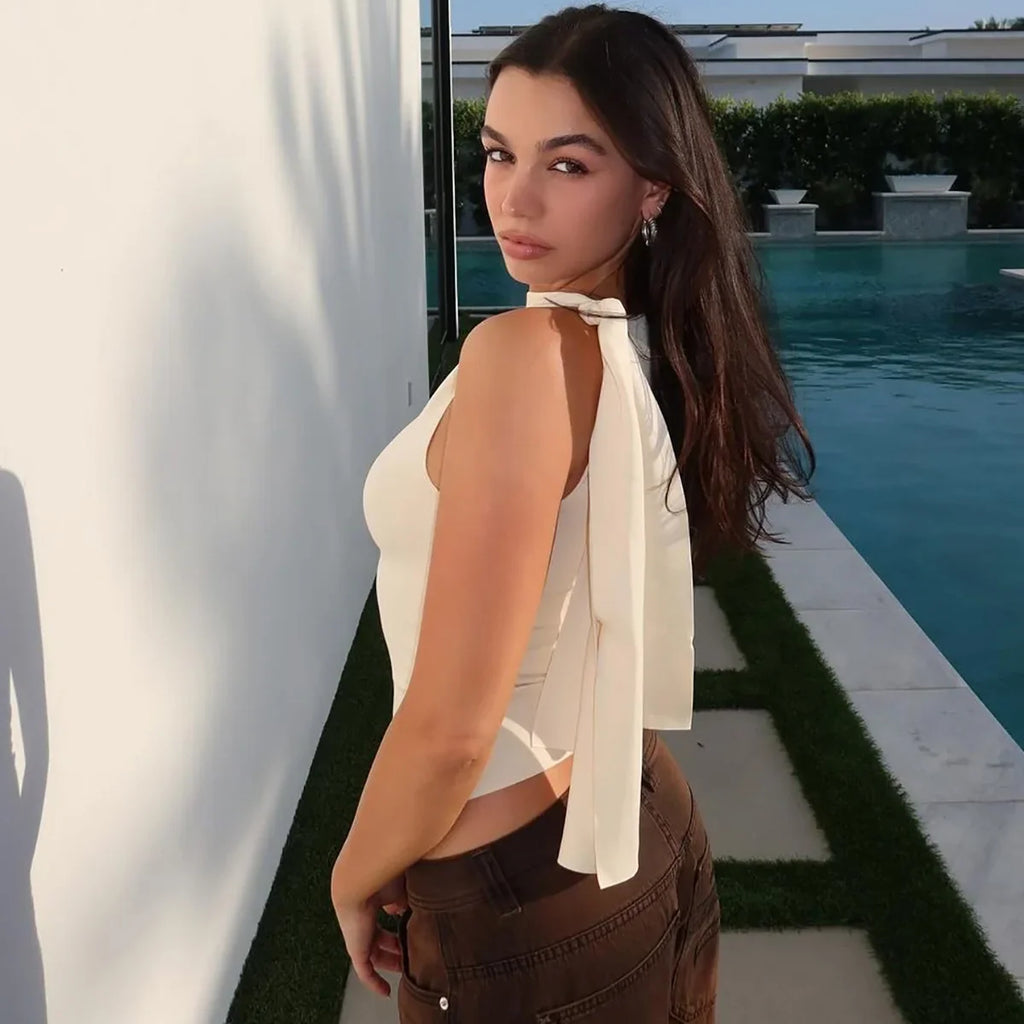 חולצה אלגנטית בעיצוב קשירה בכתף - האריס