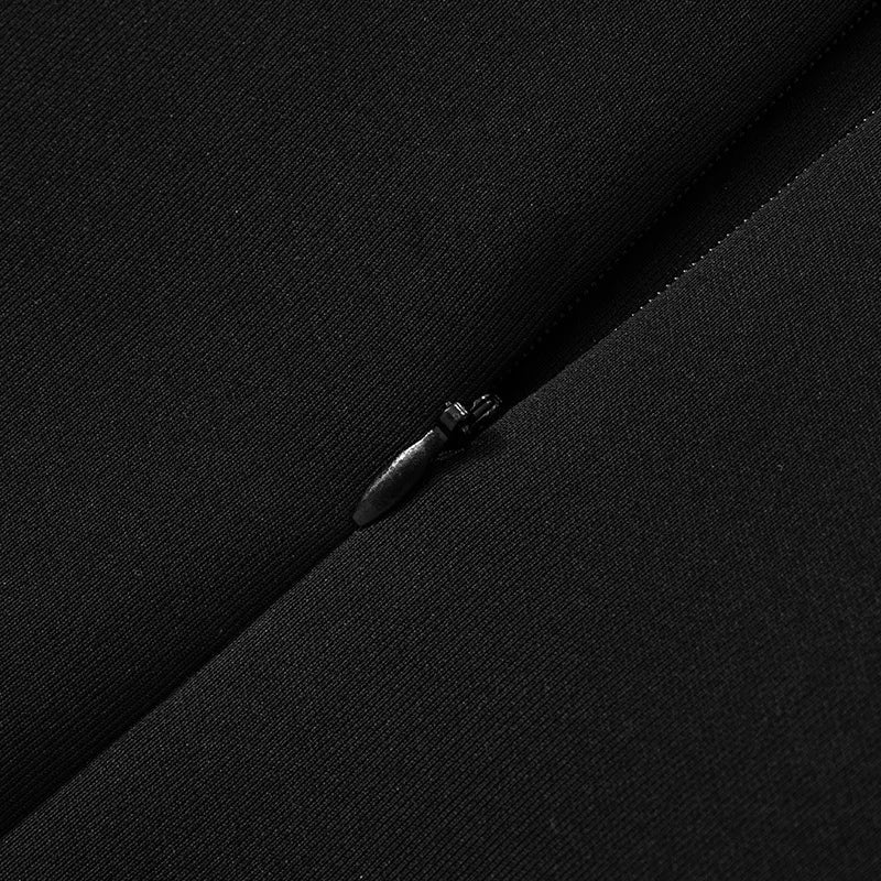 שמלת מיני בעיצוב שרוולי רשת נצנצים - GADE