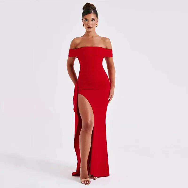 שמלת מקסי כתפיים חשופות - ג'ודי