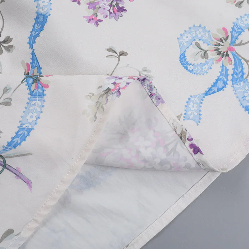 שמלת מקסי פרחונית בגזרת A - ונציה