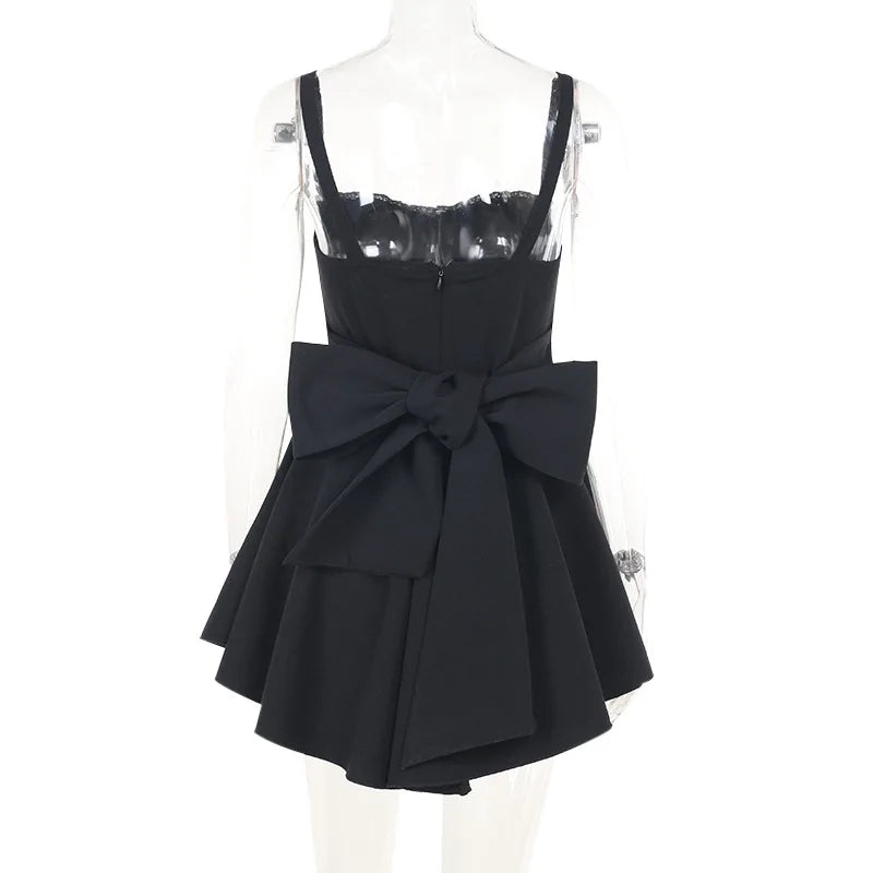 שמלת מיני בגזרת A בעיטור פפיון בגב - Ramona