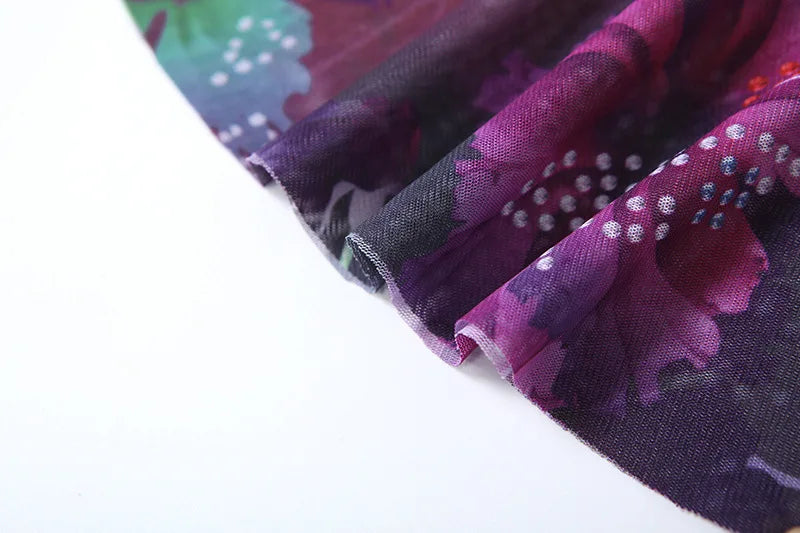 שמלת מיני קייצית בעיצוב צווארון נופל בעיטור מלמלה גב פתוח - Zariah