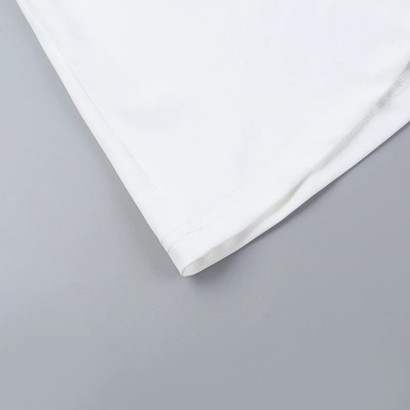 שמלת מיני בלון כתפיים חשופות בעיטור תחרה - פאדג'