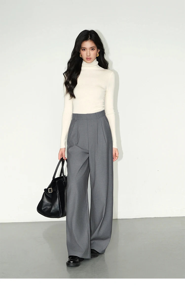 High-waisted tailored pants in a LOOSE design