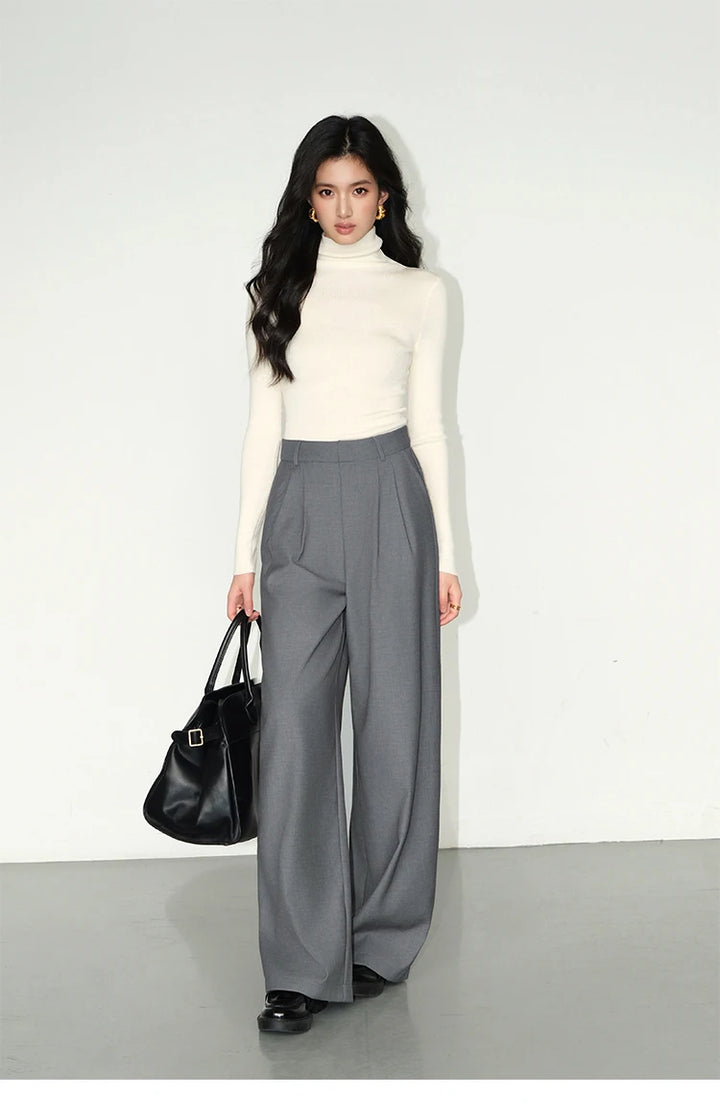 High-waisted tailored pants in a LOOSE design