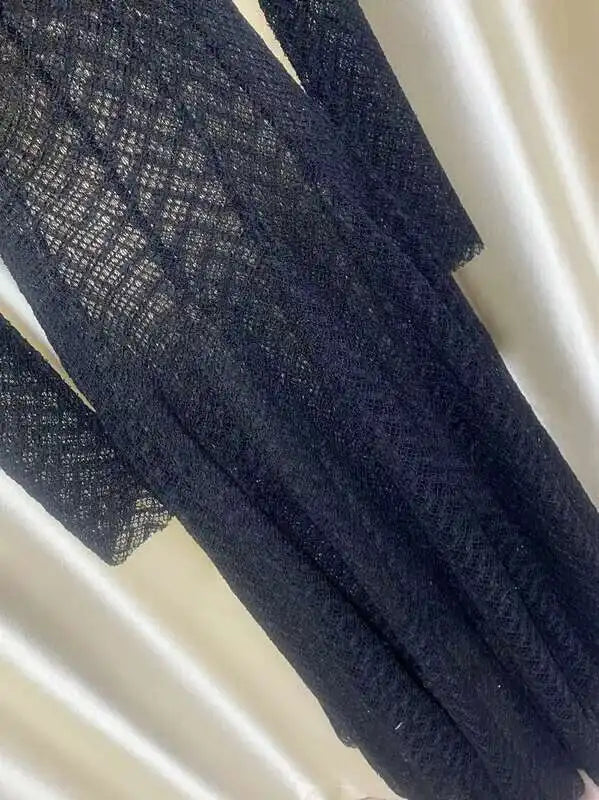 שמלת מקסי ערב יוקרתית בעיצוב ארוג בגזרת A - ליבי