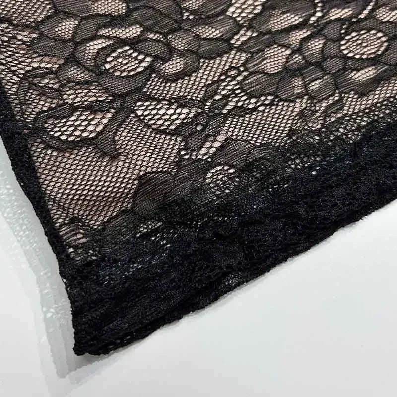 שמלת מקסי תחרה כתפיות דקות - מליסה