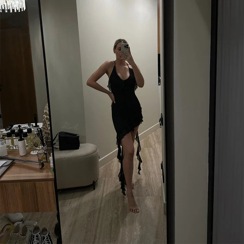 שמלת מיני ראפלס - ג'יני