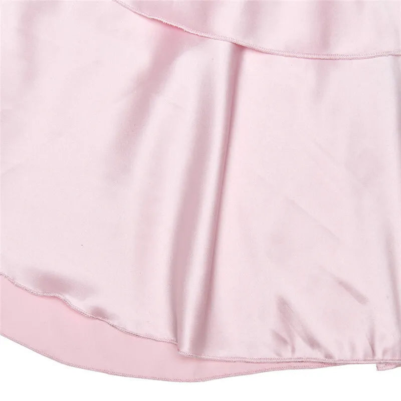 שמלת מקסי סאטן מלמלה כתפייה אחת גב חשוף - מלודיה