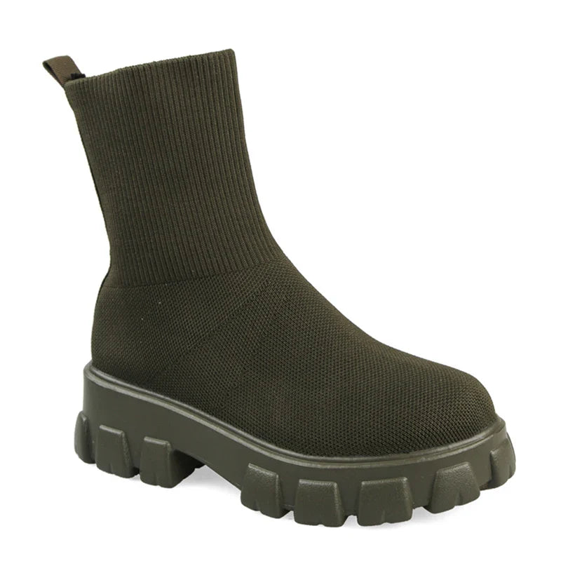 מגפי גרב בעיצוב פלטפורמה - קורי