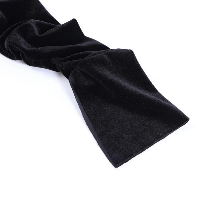 שמלת מיני גולף קטיפה בעיצוב כיווצים - Julia