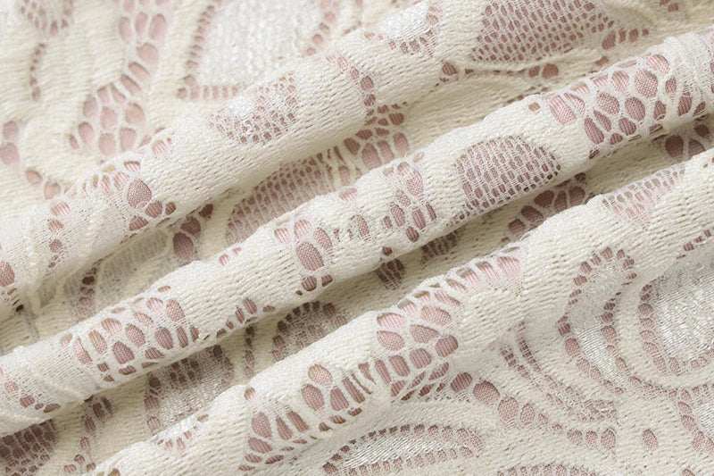 שמלת מיני תחרה סגירת כפתור - איידן