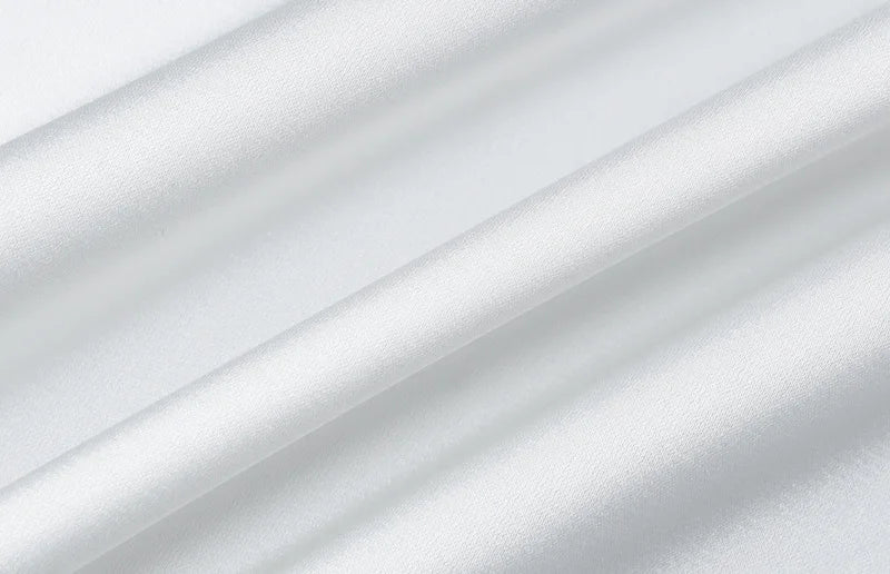 שמלת ערב מקסי סאטן בשילוב שסע בעיטור תחרה - סוואן