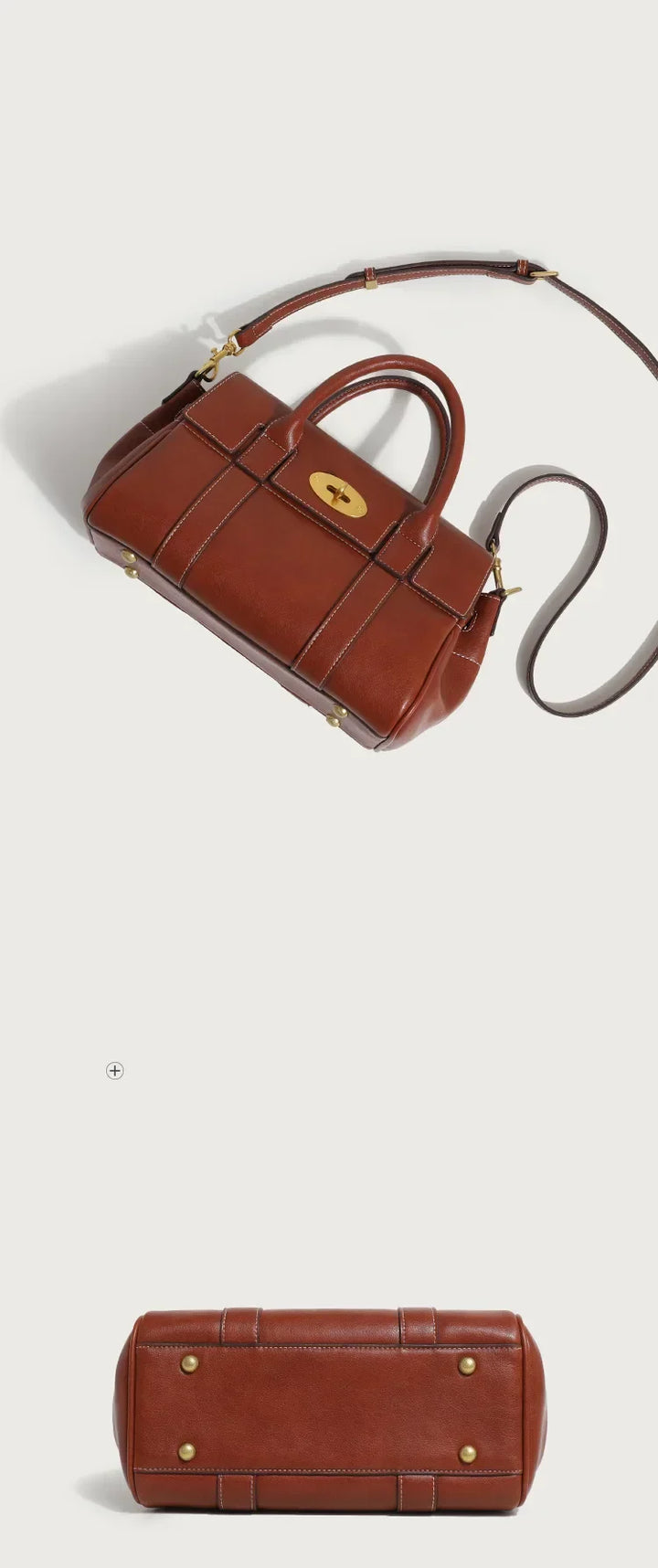Leather bag with luxury design