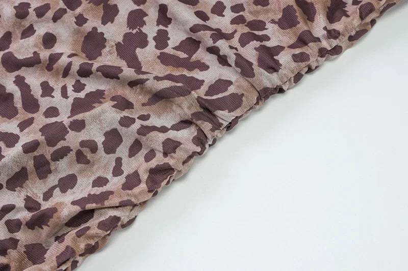 שמלת מקסי שיפון מנומרת - טנזניה