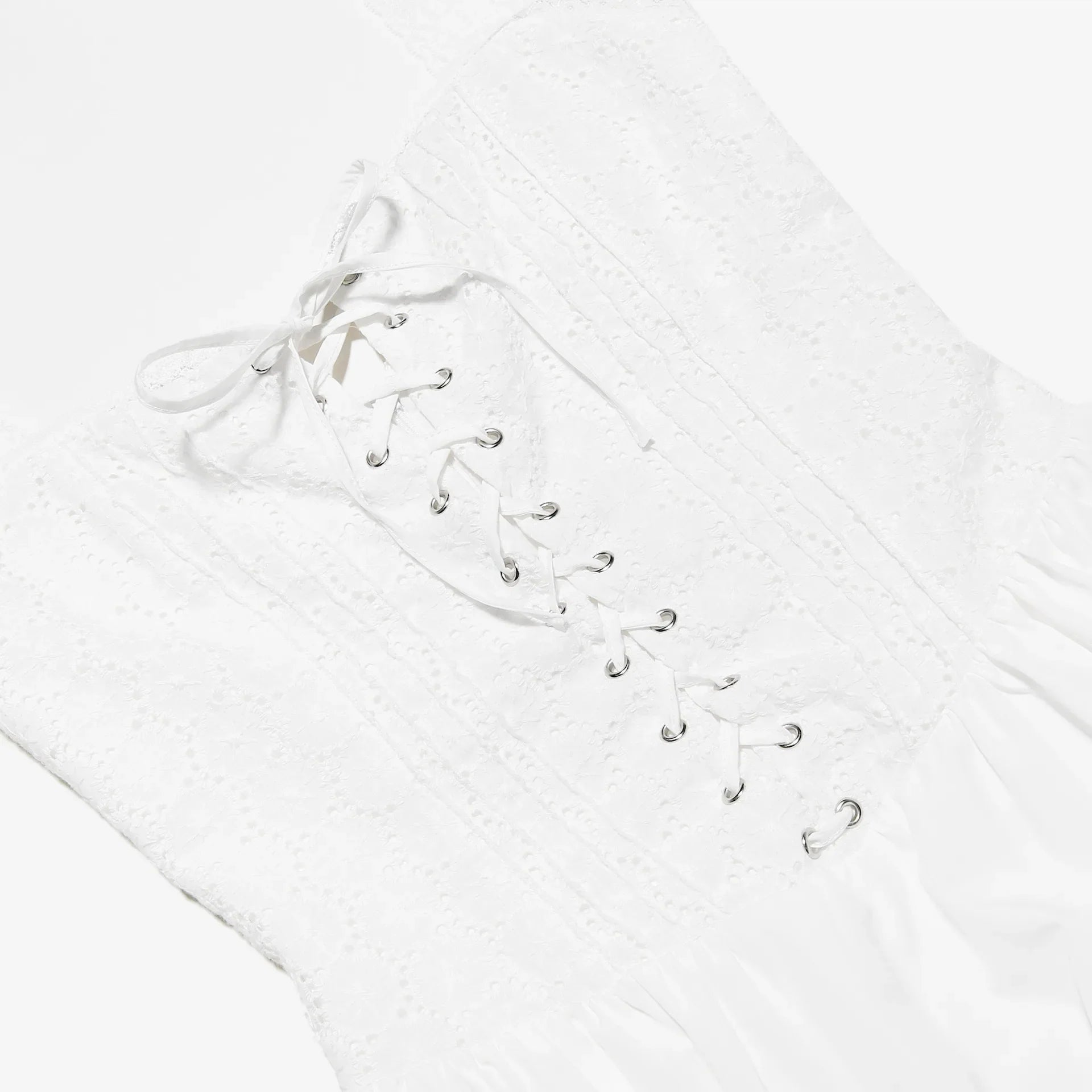 שמלת מידי סטייל כפרי בגזרת A בעיצוב קשירה - SUNRISE