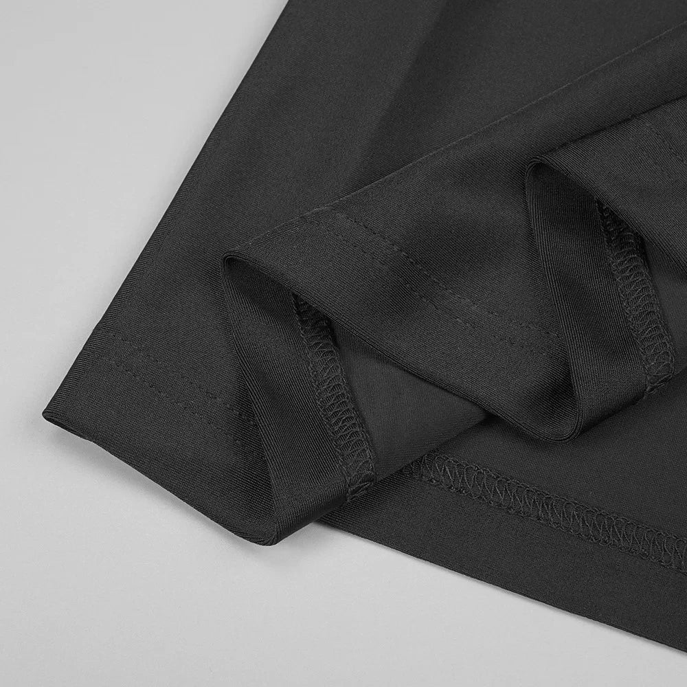 שמלת מקסי כיווצים בגזרת קולר בעיצוב תחרה אטומה גב פתוח - Elliana