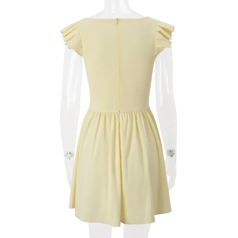 שמלת מיני בגזרת A בעיצוב וינטג' - עמליה