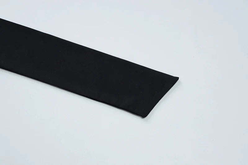 שמלת מיני גב פתוח צווארון אסימטרי בעיטור קשירה בצוואר - ריין