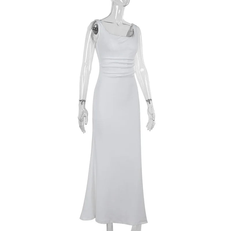 שמלת מקסי אלגנטית בגזרת בת ים - אלינורה