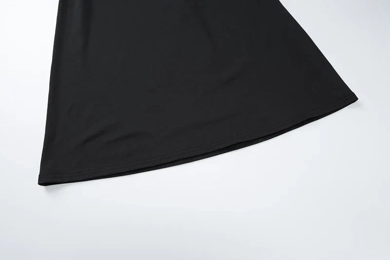 שמלת מקסי בעיטור אבזמים וקיפולים - MELANIE