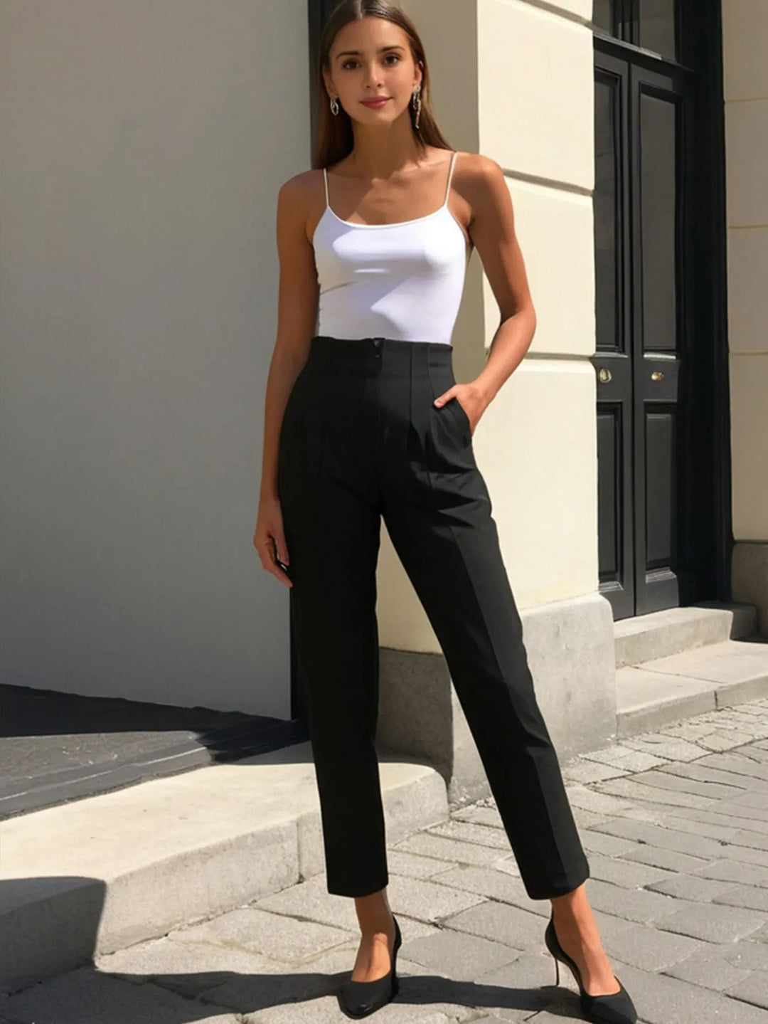 Tailored pencil pants