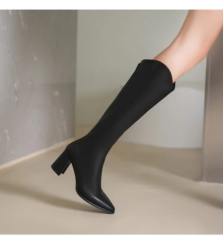 High leatherette boots - WIN
