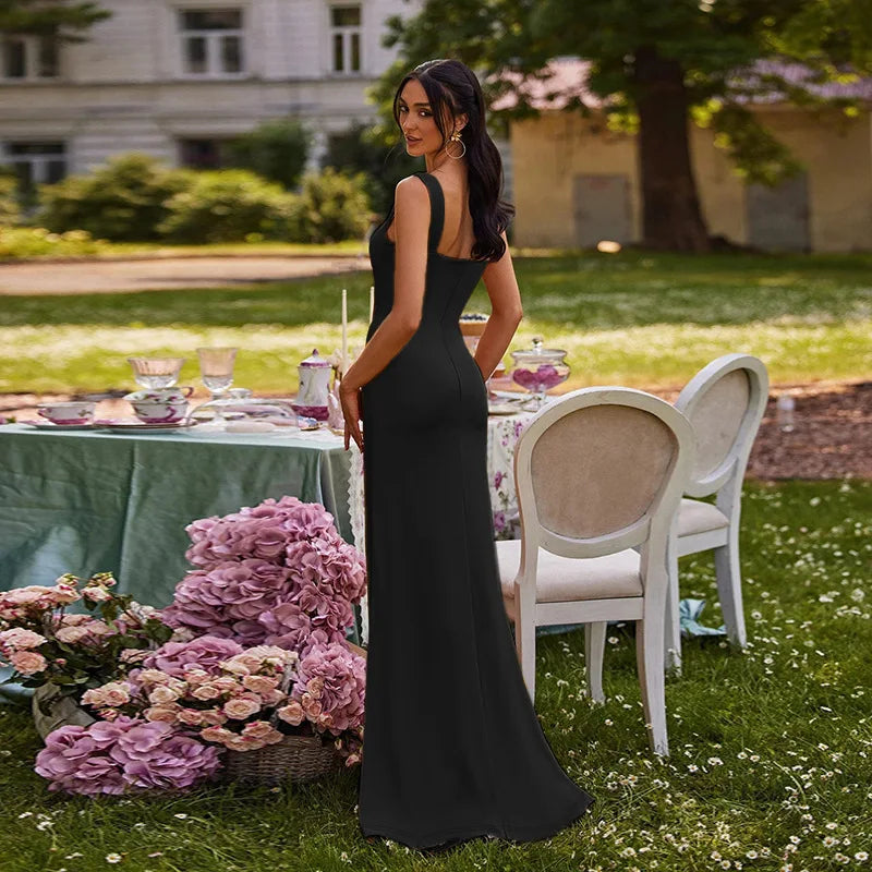 שמלת מקסי אלגנטית בעיצוב מלכותי - דיאנה