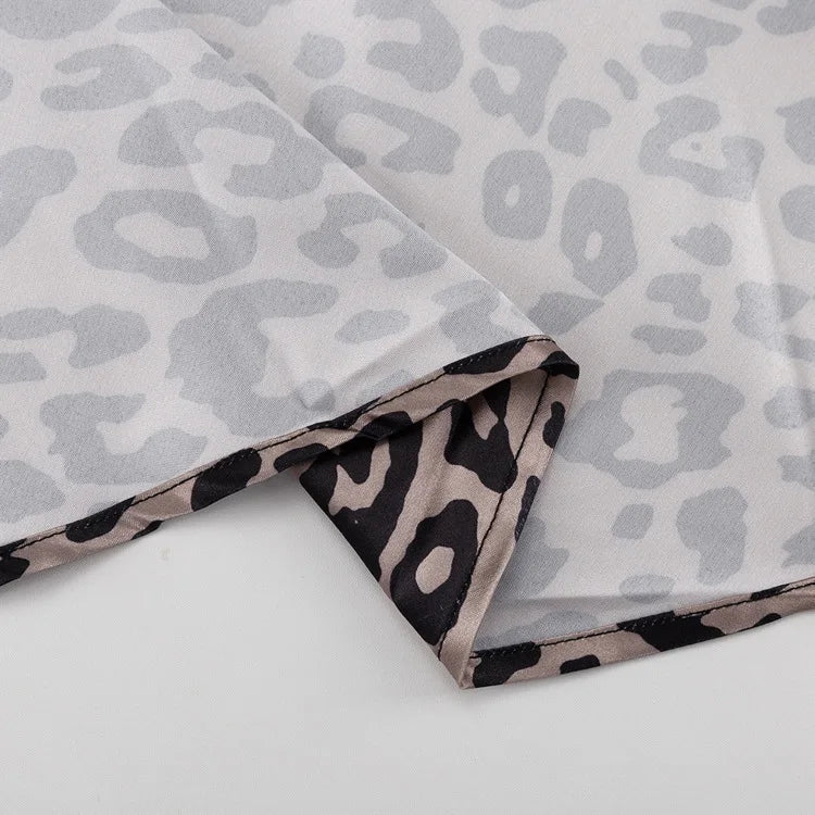 חצאית מקסי סאטן מנומרת - TAY