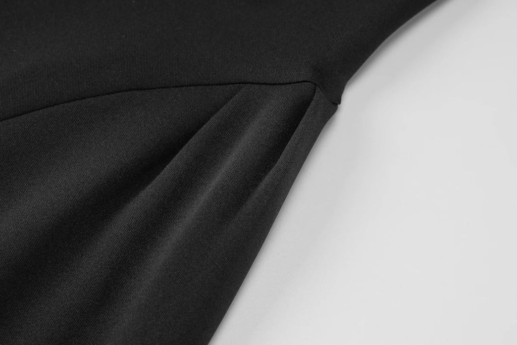 שמלת מידי בגזרת A כתפיים חשופות - רונאל