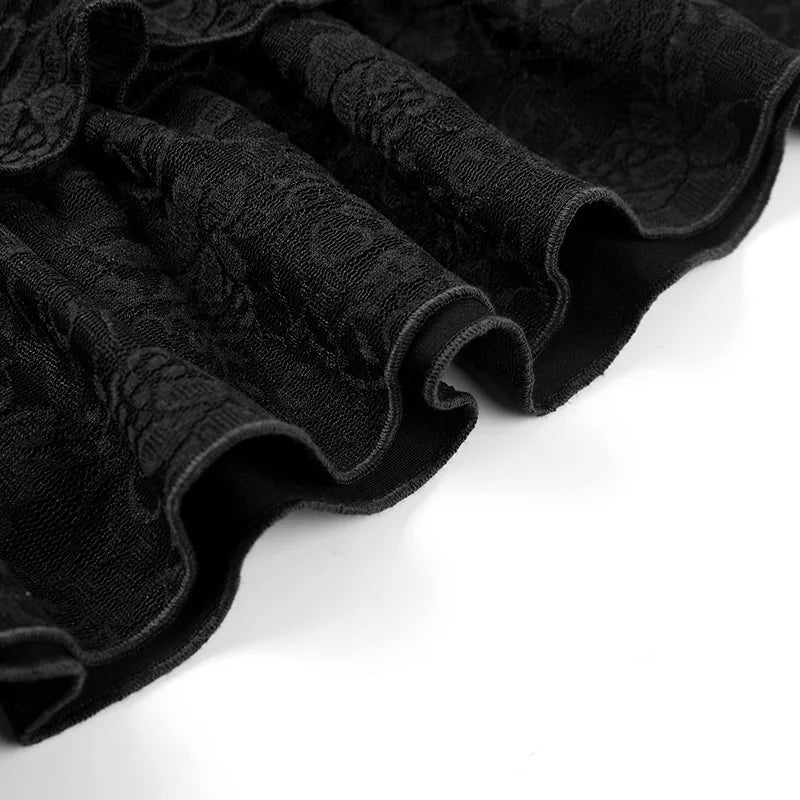 שמלת מיני תחרה מלמלה כתפיים חשופות - Shay