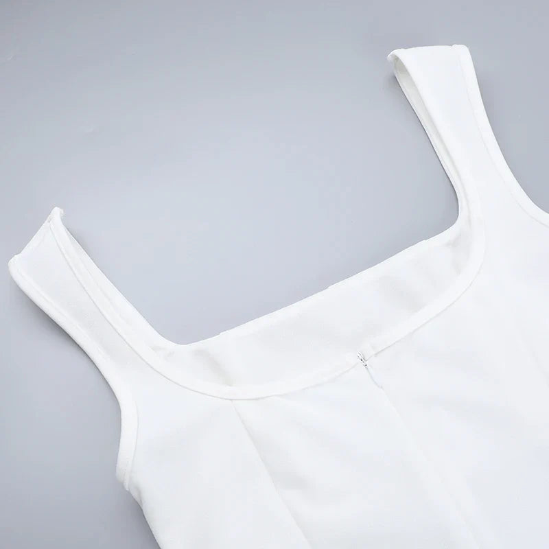 שמלת מיני גזרת A אלגנטית - נעה