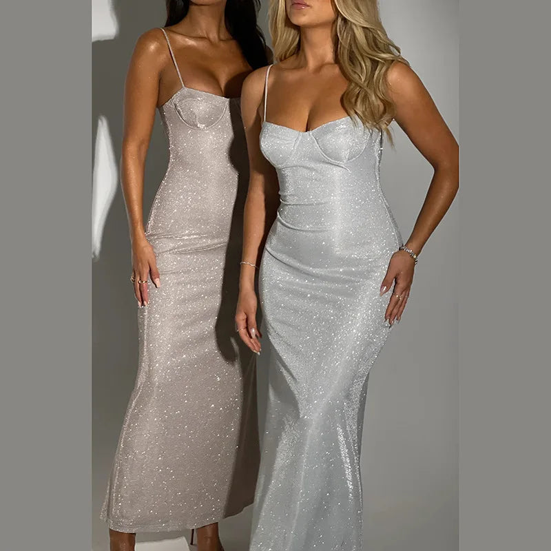 שמלת מקסי נצנצים - טיני