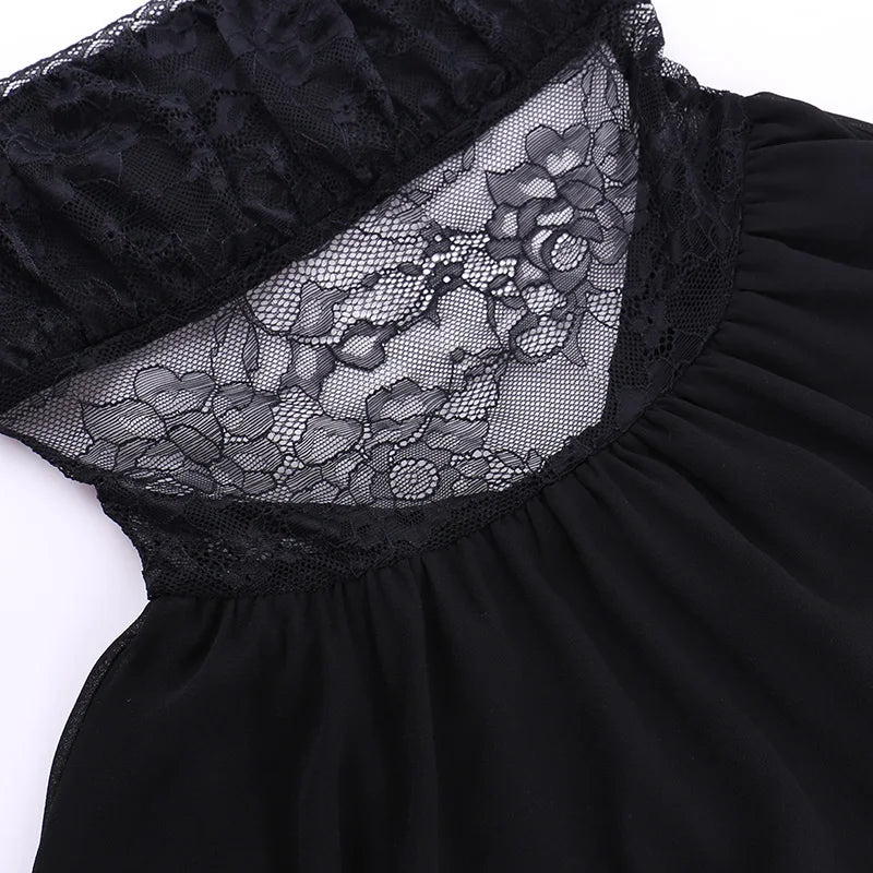 שמלת מיני תחרה מלמלה - סניה