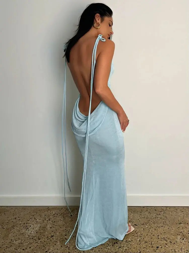 שמלת מקסי גב פתוח - איירה