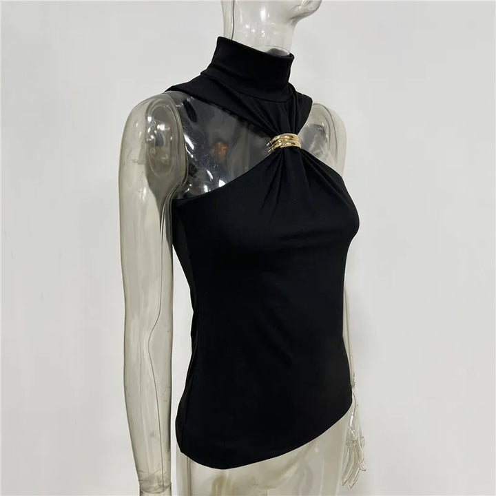 Golf design tank top with buckle decoration - Moya 