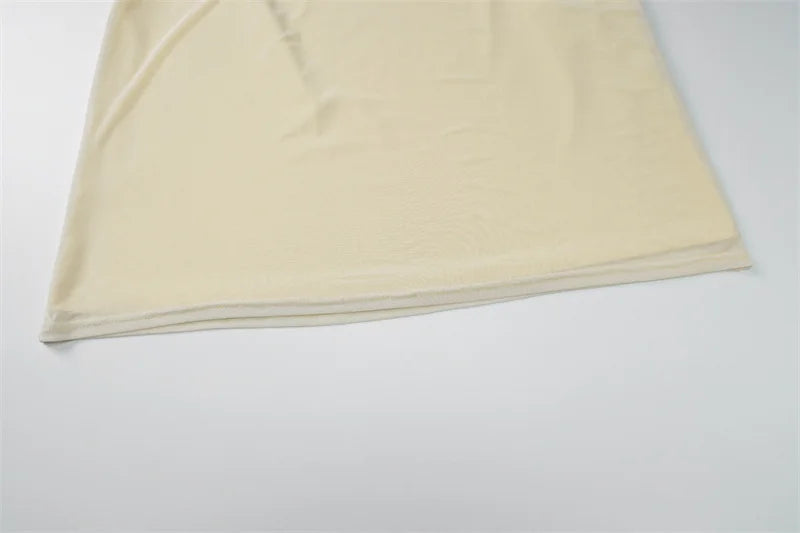 שמלת מקסי רשת בשילוב תחתית בעיצוב פתח וגב פתוח - ג'יין