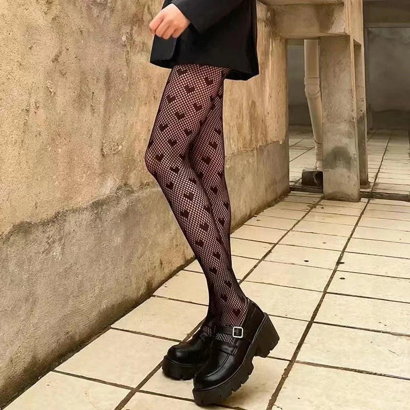 Tights in a variety of textures and shades: lace / hearts / bows / butterflies / mesh / sequins / stars