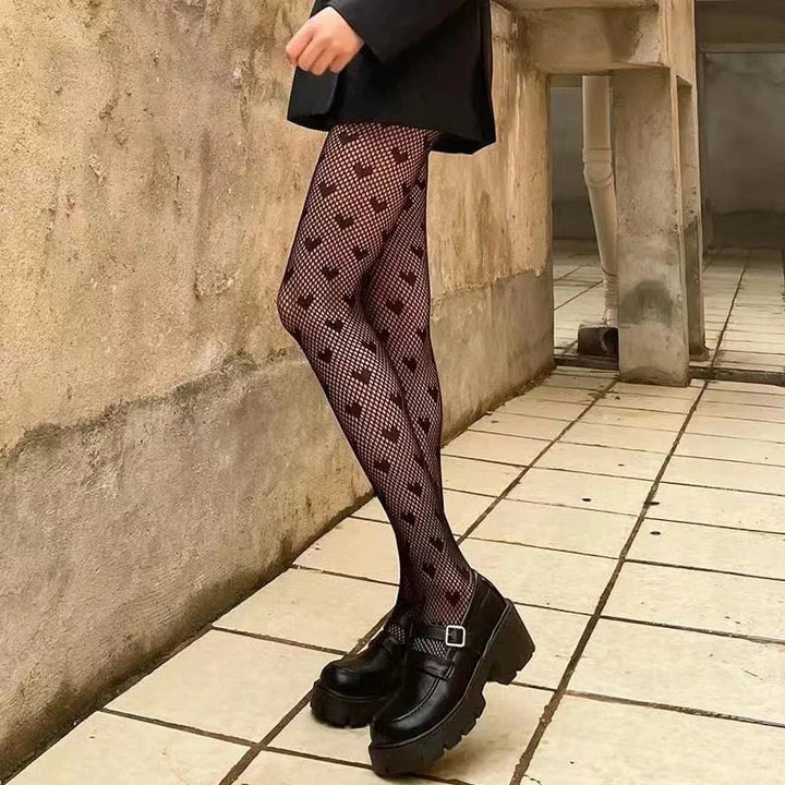 Tights in a variety of textures and shades: lace / hearts / bows / butterflies / mesh / sequins / stars