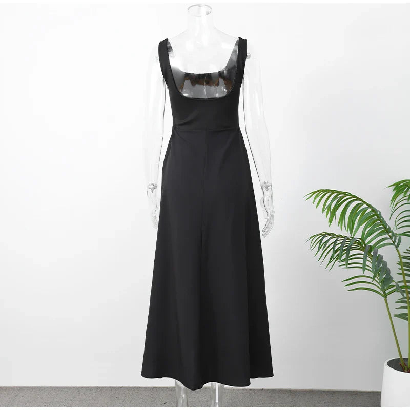 שמלת מידי סאטן בגזרת A - Violette