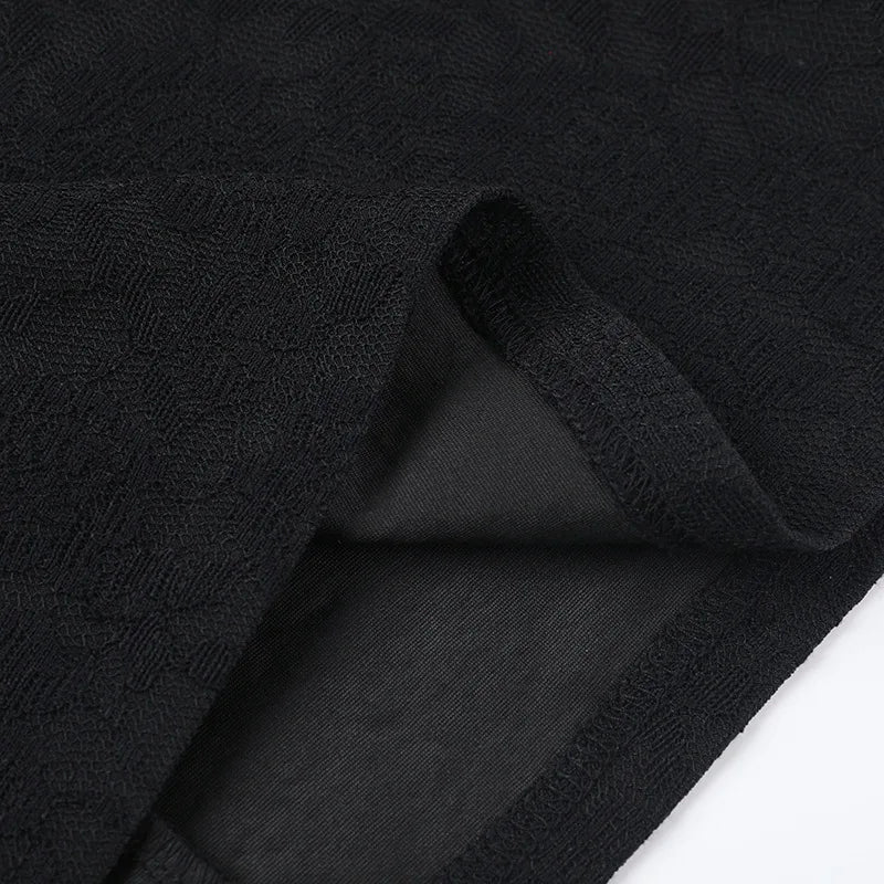 שמלת מיני תחרה בעיטור קשירות - לוריאל