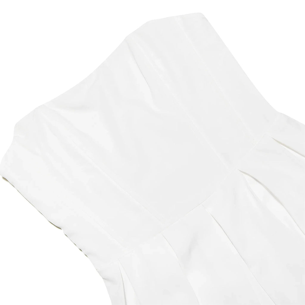 שמלת מיני סטרפלס בגזרת A - Carla