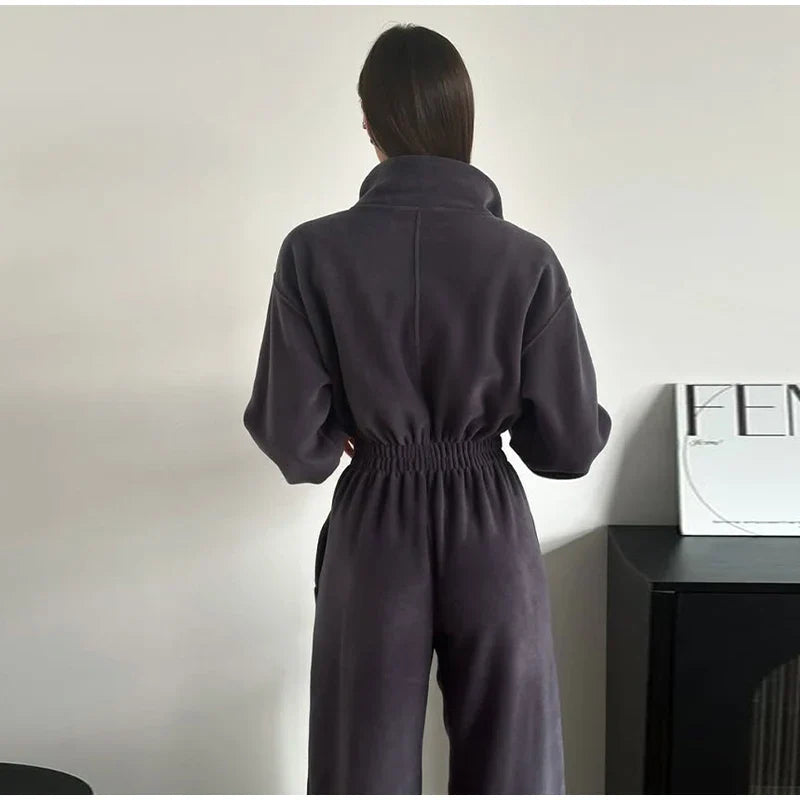 סרבל חורפי רוכסן קדמי - Frances