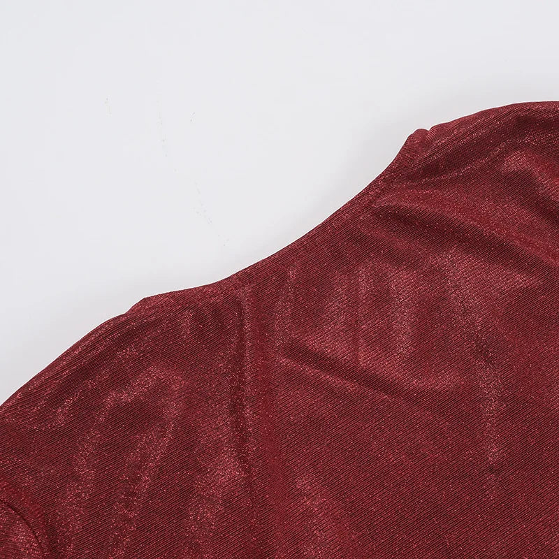 שמלת מיני נצנצים בעיצוב שסע - JASMIN