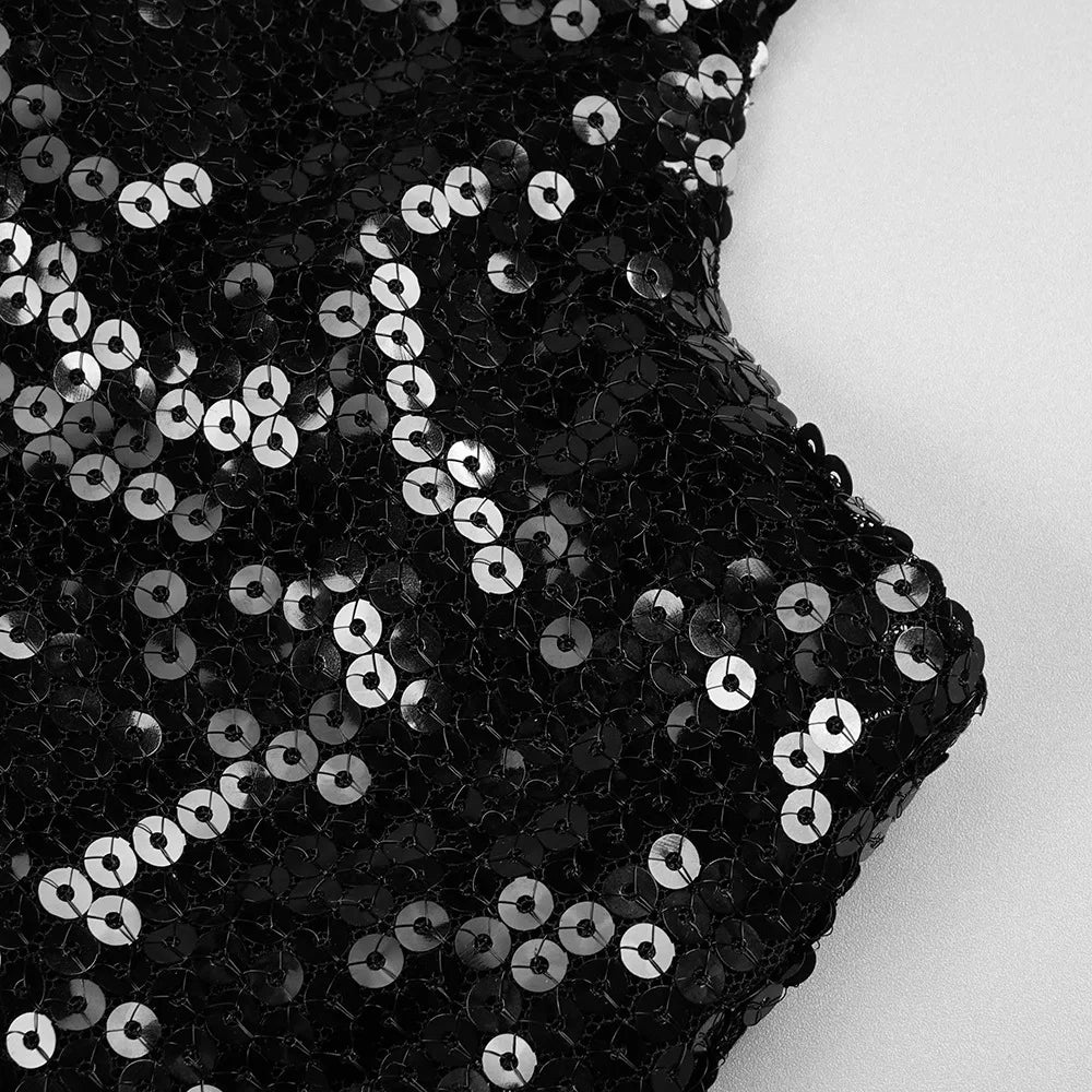 שמלת מקסי פייטים בעיצוב קרוס וגב פתוח - Blake