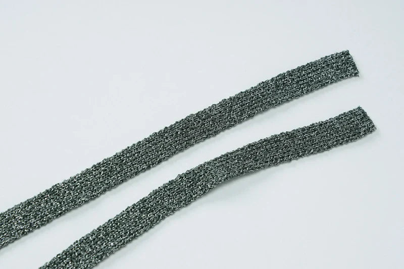 שמלת מיני סרוגה נצנצים צווארון נופל גב פתוח - קסם