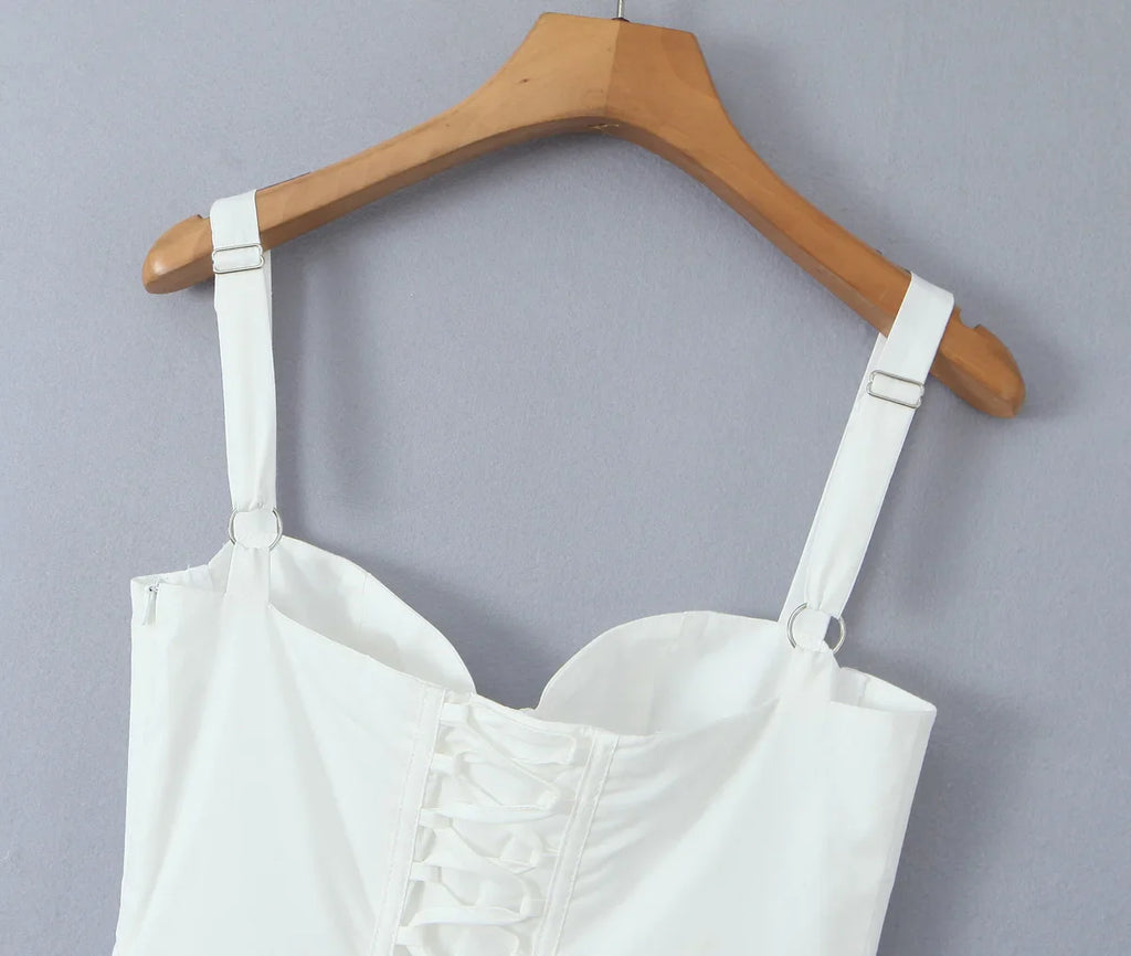 שמלת מידי בגזרת A בעיטור שסע - Paloma