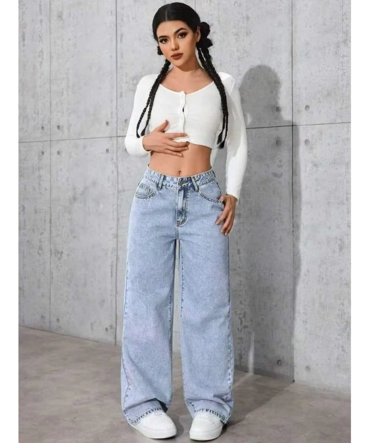 Light blue LOOSE jeans